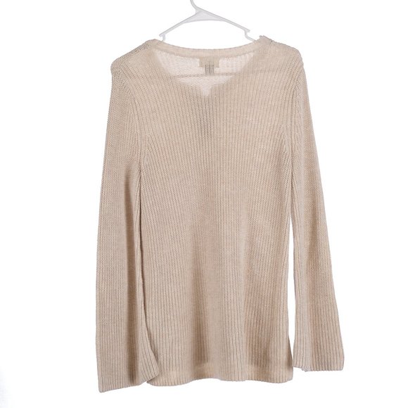 Old Navy Beige Knit Soft Sweater Medium - Picture 6 of 7